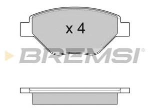 BREMSI BP3113 stabdžių trinkelių rinkinys, diskinis stabdys 
 Techninės priežiūros dalys -> Papildomas remontas
410609192R, 7701207673