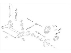 DELPHI OPEL-16641-R rato pakaba 
 Ašies montavimas/vairavimo mechanizmas/ratai -> Prekių paieška pagal schemą