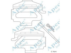 APEC braking KIT572 priedų komplektas, stabdžių trinkelė 
 Stabdžių sistema -> Būgninis stabdys -> Dalys/priedai