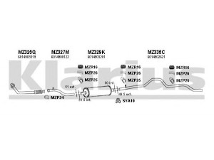 KLARIUS 600281U išmetimo sistema