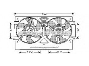 PRASCO VW7518 ventiliatorius, radiatoriaus 
 Aušinimo sistema -> Oro aušinimas
6K0121191C, 6K0959455B, 6K0121191C