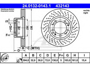 ATE 24.0132-0143.1 stabdžių diskas 
 Dviratė transporto priemonės -> Stabdžių sistema -> Stabdžių diskai / priedai
993 351 044 01