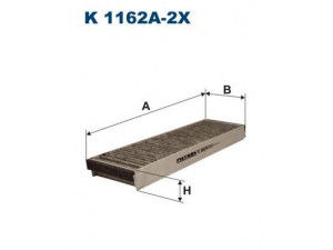 FILTRON K1162A-2x filtras, salono oras 
 Techninės priežiūros dalys -> Techninės priežiūros intervalai
4F0819439A, 4F0819439C, 4F0898438A