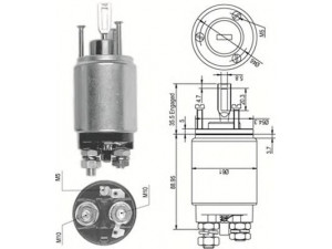 MAGNETI MARELLI 940113050112 solenoidinis jungiklis, starteris