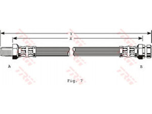 TRW PHB114 stabdžių žarnelė 
 Stabdžių sistema -> Stabdžių žarnelės
FA1843820A, 4620189918, 46201H7200
