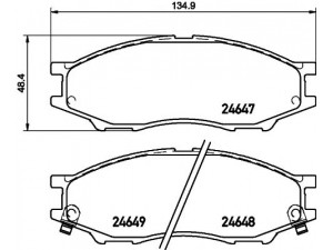 HELLA PAGID 8DB 355 020-041 stabdžių trinkelių rinkinys, diskinis stabdys 
 Techninės priežiūros dalys -> Papildomas remontas
410606N091, 410606N0X1, 4106095F0A