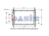 AKS DASIS 080340N radiatorius, variklio aušinimas 
 Aušinimo sistema -> Radiatorius/alyvos aušintuvas -> Radiatorius/dalys
46403098, 7641779, 7658208, 7775153