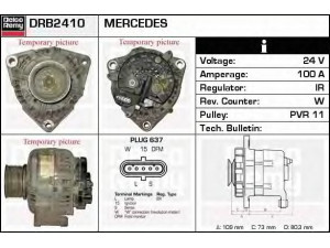 DELCO REMY DRB2410 kintamosios srovės generatorius 
 Elektros įranga -> Kint. sr. generatorius/dalys -> Kintamosios srovės generatorius