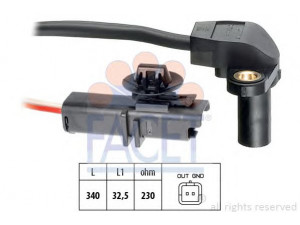 FACET 9.0549 jutiklis, alkūninio veleno impulsas; impulso jutiklis, smagratis 
 Elektros įranga -> Jutikliai
82 00 275 614, 82 00 766 056