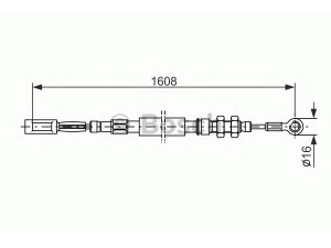 BOSCH 1 987 477 417 trosas, stovėjimo stabdys 
 Stabdžių sistema -> Valdymo svirtys/trosai
4745 52, 4359202, 4745 52, 4745 52