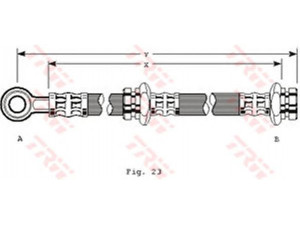 TRW PHD113 stabdžių žarnelė 
 Stabdžių sistema -> Stabdžių žarnelės
4621004A00, 4621004A01, 4621004A10
