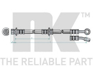 NK 852658 stabdžių žarnelė 
 Stabdžių sistema -> Stabdžių žarnelės
01466SX0000