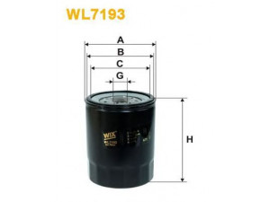 WIX FILTERS WL7193 alyvos filtras 
 Filtrai -> Alyvos filtras
0K41023802A, K410-23-802A, OK41023802A