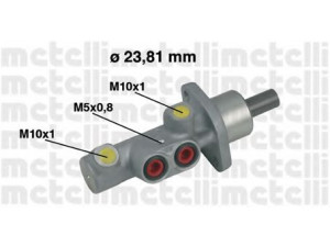 METELLI 05-0452 pagrindinis cilindras, stabdžiai 
 Stabdžių sistema -> Pagrindinis stabdžių cilindras
46010-AX701, 77 01 208 398