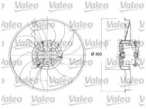 VALEO 698324 ventiliatorius, radiatoriaus 
 Aušinimo sistema -> Oro aušinimas
7701042648