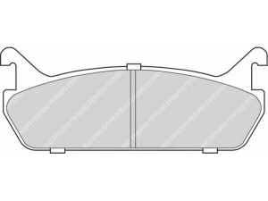 FERODO FDB654 stabdžių trinkelių rinkinys, diskinis stabdys 
 Techninės priežiūros dalys -> Papildomas remontas
04492-87101-000, 04492-87102-000