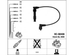 NGK 0898 uždegimo laido komplektas 
 Kibirkšties / kaitinamasis uždegimas -> Uždegimo laidai/jungtys
8821951