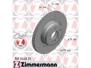 ZIMMERMANN 150.3440.20 stabdžių diskas 
 Stabdžių sistema -> Diskinis stabdys -> Stabdžių diskas
3421 6 765 891