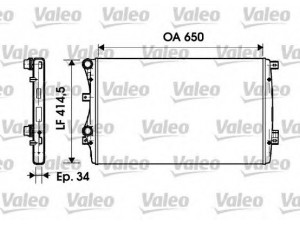 VALEO 732872 radiatorius, variklio aušinimas 
 Aušinimo sistema -> Radiatorius/alyvos aušintuvas -> Radiatorius/dalys
1K0121253AA, 1K0121253AP, 1K0121253BB