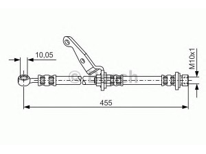 BOSCH 1 987 476 973 stabdžių žarnelė 
 Stabdžių sistema -> Stabdžių žarnelės
01464-S10-010