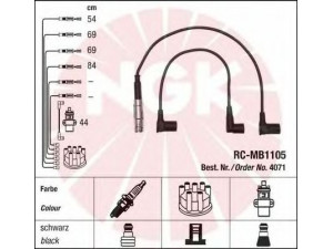 NGK 44309 uždegimo laido komplektas 
 Kibirkšties / kaitinamasis uždegimas -> Uždegimo laidai/jungtys
102 150 19 18, 102 150 20 18, 102 150 21 18