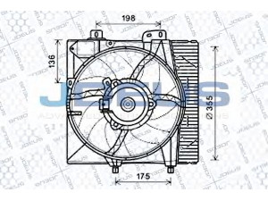 JDEUS EV210430 ventiliatorius, radiatoriaus 
 Aušinimo sistema -> Oro aušinimas
1253H6, 1253P8