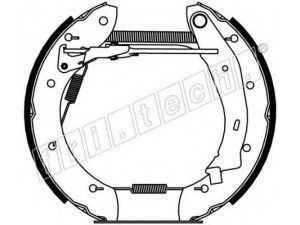 fri.tech. 16184 stabdžių trinkelių komplektas 
 Techninės priežiūros dalys -> Papildomas remontas