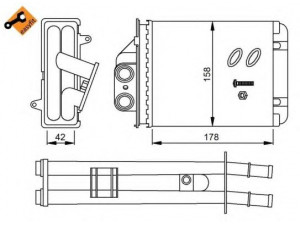 NRF 53641 šilumokaitis, salono šildymas 
 Šildymas / vėdinimas -> Šilumokaitis
77362540, 77364840, 1579392, 1582253