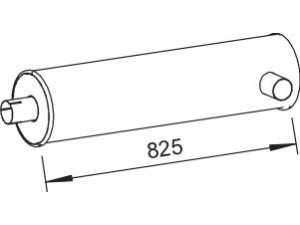 DINEX 64345 vidurinis / galinis duslintuvas 
 Išmetimo sistema -> Duslintuvas
5000541000, 5000542466