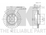 NK 204724 stabdžių diskas 
 Dviratė transporto priemonės -> Stabdžių sistema -> Stabdžių diskai / priedai
321615301A, 321615301B, 321615301C