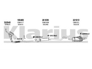 KLARIUS 391620E išmetimo sistema 
 Išmetimo sistema -> Išmetimo sistema, visa