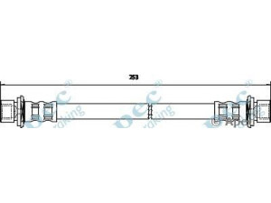 APEC braking HOS3747 stabdžių žarnelė 
 Stabdžių sistema -> Stabdžių žarnelės
4806F6, 4806J5, 4806F6, 90947W2004