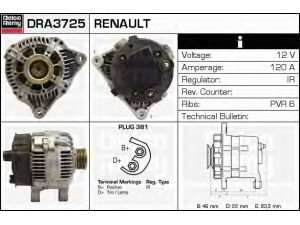 DELCO REMY DRA3725 kintamosios srovės generatorius 
 Elektros įranga -> Kint. sr. generatorius/dalys -> Kintamosios srovės generatorius
57057N, 5705GT, 9632489280, 9634475880