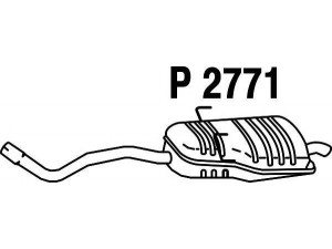 FENNO P2771 galinis duslintuvas 
 Išmetimo sistema -> Duslintuvas
160453