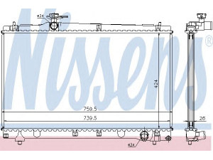 NISSENS 64670A radiatorius, variklio aušinimas 
 Aušinimo sistema -> Radiatorius/alyvos aušintuvas -> Radiatorius/dalys
16400-28290, 16400-28300, 16400-28320