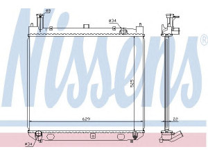 NISSENS 64858A radiatorius, variklio aušinimas 
 Aušinimo sistema -> Radiatorius/alyvos aušintuvas -> Radiatorius/dalys
16400-5B320, 16400-75321