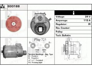 EDR 930188 kintamosios srovės generatorius
1285515, AC203R-1152412