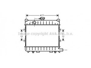 AVA QUALITY COOLING BW2154 radiatorius, variklio aušinimas 
 Aušinimo sistema -> Radiatorius/alyvos aušintuvas -> Radiatorius/dalys
1121114, 1121115