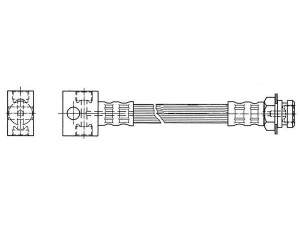 CEF 511772 stabdžių žarnelė 
 Stabdžių sistema -> Stabdžių žarnelės
8952000162