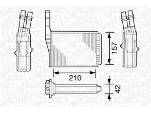 MAGNETI MARELLI 350218161000 šilumokaitis, salono šildymas 
 Šildymas / vėdinimas -> Šilumokaitis
6025370901, 6025370932, 6025371298