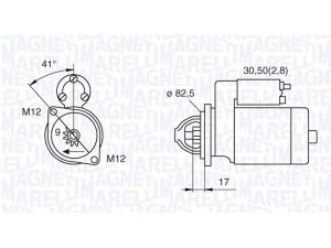 MAGNETI MARELLI 063521074270 starteris 
 Elektros įranga -> Starterio sistema -> Starteris
06B911023A