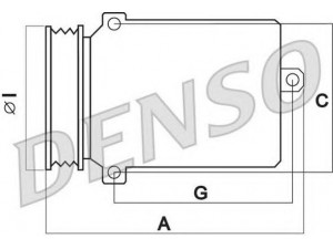 DENSO DCP02064 kompresorius, oro kondicionierius