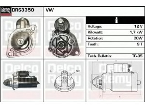 DELCO REMY DRS3350 starteris 
 Elektros įranga -> Starterio sistema -> Starteris
24422258, 93184536, 068911023M