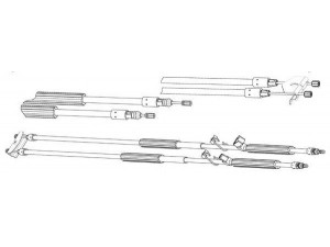 KAWE FO02216 trosas, stovėjimo stabdys 
 Stabdžių sistema -> Valdymo svirtys/trosai
1416442, 1490515, 1525804, 3M512A603DC