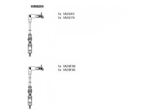 BREMI 939B200 uždegimo laido komplektas 
 Kibirkšties / kaitinamasis uždegimas -> Uždegimo laidai/jungtys
030 905 409 B