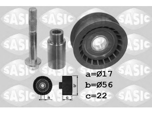 SASIC 1706059 kreipiantysis skriemulys, paskirstymo diržas 
 Diržinė pavara -> Paskirstymo diržas/komplektas -> Laisvasis/kreipiamasis skriemulys
036109244C, 036109244D, 036109244J