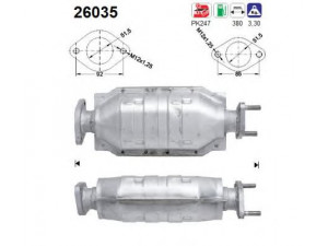 AS 26035 katalizatoriaus keitiklis 
 Išmetimo sistema -> Katalizatoriaus keitiklis
MB925125, MB925129