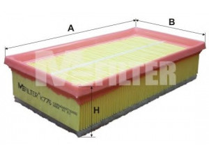 MFILTER K 776 oro filtras 
 Techninės priežiūros dalys -> Techninės priežiūros intervalai
13 71 7 806 046, 1444 EQ, 1444 TK