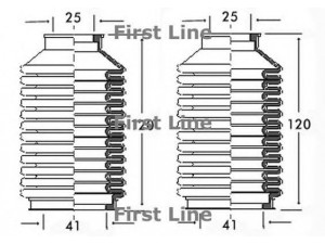 FIRST LINE FSG3083 gofruotoji membrana, vairavimas 
 Vairavimas -> Gofruotoji membrana/sandarinimai
191419831, 191419831, 191 419 831