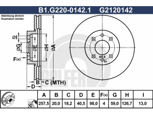 GALFER B1.G220-0142.1 stabdžių diskas 
 Dviratė transporto priemonės -> Stabdžių sistema -> Stabdžių diskai / priedai
46416712, 46423415, 51749124, 60806137